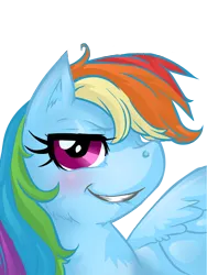 Size: 2400x3200 | Tagged: safe, artist:buttercupsaiyan, edit, editor:strifesnout, rainbow dash, pegasus, pony, female, grin, high res, image, mare, png, simple background, smiling, solo, transparent background