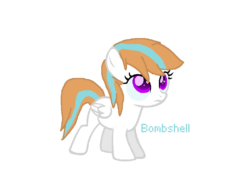 Size: 769x577 | Tagged: safe, artist:ivuiadopts, artist:salty air, derpibooru import, oc, oc:bombshell, unofficial characters only, pegasus, pony, base used, blank flank, blue mane, female, filly, foal, frown, image, male, not blueblood, orange mane, parent:fire streak, parent:fleetfoot, parents:firefoot, pegasus oc, png, purple eyes, ship:firefoot, straight, white coat, wings