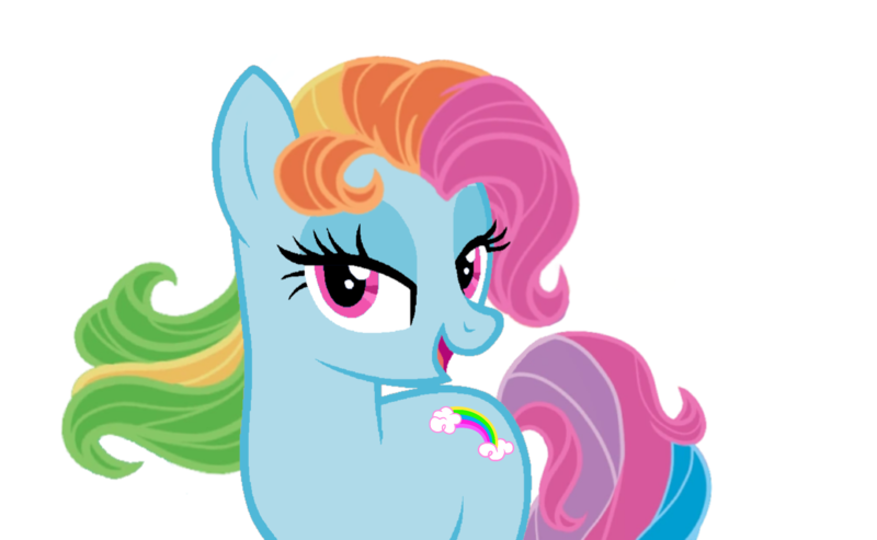 Size: 2587x1593 | Tagged: safe, artist:collegeman1998, derpibooru import, rainbow dash (g3), earth pony, pony, g3, g3 to g4, g4, generation leap, image, png, simple background, solo, transparent background
