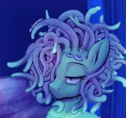 Size: 711x665 | Tagged: safe, artist:gorebox, derpibooru import, oc, unnamed oc, pony, sea pony, barnacles, glow, image, png, sea anemone, underwater, water