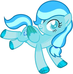 Size: 1274x1290 | Tagged: safe, artist:ncolque, artist:re-takeover, derpibooru import, oc, oc:ice crystal, pegasus, pony, image, png, simple background, smiling, solo, transparent background, vector