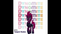 Size: 1920x1080 | Tagged: source needed, safe, ai content, derpibooru import, machine learning assisted, tempest shadow, unicorn, friendship is magic, my little pony: the movie, album cover, animated, digital, dynamite, explosives, g4, horn, image, k-pop, looking at you, music, musical, singing, smiley face, smiling, webm