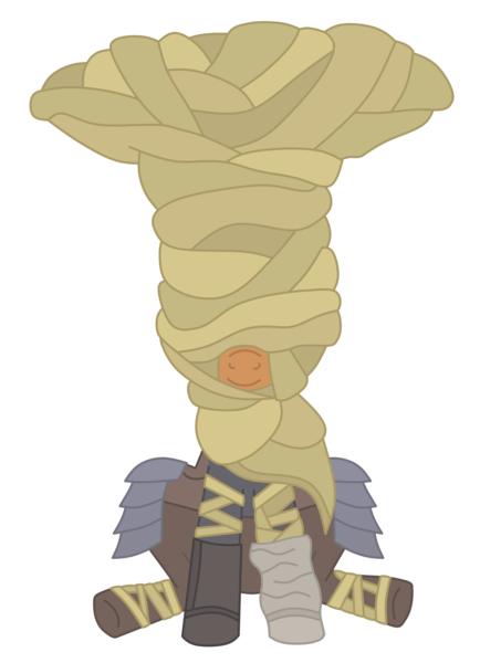 Size: 2250x3114 | Tagged: safe, ponerpics import, oc, oc:yellowhoof heysel, earth pony, pony, armor, boots, clothes, female, hat, headwrap, image, mare, overcoat, png, ponerpics community collab 2024, robes, shoes, solo, xanthous overcoat