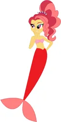 Size: 361x715 | Tagged: safe, artist:sturk-fontaine, derpibooru import, oc, oc:scarlet dawn, unofficial characters only, mermaid, equestria girls, base used, g4, hand on hip, image, magical lesbian spawn, mermaidized, mermay, offspring, parent:adagio dazzle, parent:sunset shimmer, png, simple background, species swap, white background