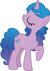 Size: 776x1099 | Tagged: safe, artist:prixy05, derpibooru import, izzy moonbow, pony, unicorn, g5, female, g4, g5 to g4, generation leap, horn, image, mare, png, simple background, solo, transparent background, vector