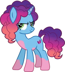 Size: 979x1080 | Tagged: safe, artist:prixy05, derpibooru import, pony, unicorn, g5, female, g4, g5 to g4, generation leap, horn, image, mare, misty brightdawn, png, rebirth misty, simple background, solo, transparent background, vector