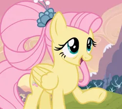 Size: 1359x1220 | Tagged: safe, artist:cstrawberrymilk, derpibooru import, fluttershy, pony, the last problem, alternate hairstyle, g4, image, jpeg, older, solo