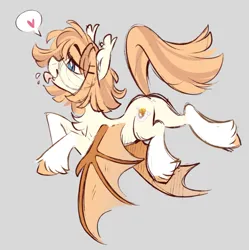 Size: 997x1003 | Tagged: safe, artist:crimmharmony, derpibooru import, oc, oc:honey milk, unofficial characters only, bat pony, pony, female, flying, image, mare, png, sketch, smiling, solo, solo female, spread wings, tongue out, unshorn fetlocks, wings