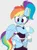 Size: 1997x2714 | Tagged: safe, artist:pabbley, color edit, derpibooru import, edit, rainbow dash, pegasus, pony, semi-anthro, g4, alternate hairstyle, bipedal, blush lines, blushing, choker, clothes, colored, female, high res, hockless socks, image, leotard, looking down, maid, mare, microskirt, png, ponytail, rainbow dash always dresses in style, see-through, see-through skirt, simple background, skirt, smiling, socks, solo, stockings, thigh highs, thong leotard, wide hips, wristband