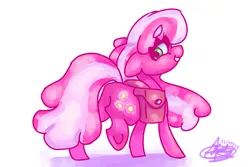 Size: 3600x2400 | Tagged: safe, artist:mannybcadavera, derpibooru import, cheerilee, earth pony, pony, bag, butt, eyebrows, eyebrows visible through hair, female, flowerbutt, g4, grin, high res, image, lidded eyes, looking back, mare, plot, png, rear view, saddle bag, signature, simple background, smiling, solo, white background