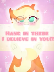 Size: 4096x5461 | Tagged: safe, artist:sodapop sprays, derpibooru import, oc, oc:copper core, oc:sodapop sprays, pegasus, pony, commission, happy, image, looking at you, motivational, motivational poster, png, solo, text, ych result, your character here
