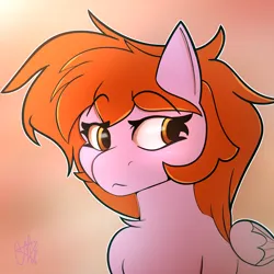 Size: 2400x2400 | Tagged: safe, artist:ermecg, derpibooru import, oc, oc:bon voyage, pegasus, pony, bust, female, image, mare, png, shading, simple background, solo