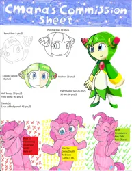 Size: 1700x2205 | Tagged: safe, artist:cmara, derpibooru import, pinkie pie, earth pony, commission, cosmo, female, g4, image, jpeg