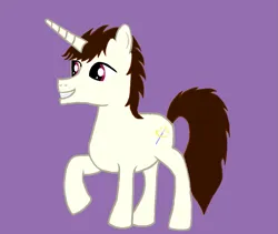 Size: 925x781 | Tagged: safe, artist:alexanderbronysketch, ponerpics import, ponybooru import, oc, pony, unicorn, amethyst background, deviantart, image, magic matt vanilla, male, male pony, matt vanilla, new oc, png