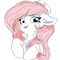 Size: 4000x4000 | Tagged: safe, artist:ser-p, derpibooru import, nurse redheart, pony, absurd resolution, image, loose hair, png, simple background, solo, white background
