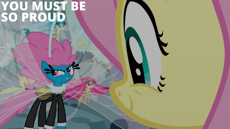 Size: 2000x1125 | Tagged: safe, derpibooru import, edit, edited screencap, editor:quoterific, screencap, fluttershy, seabreeze, breezie, it ain't easy being breezies, g4, image, png