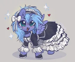 Size: 1935x1616 | Tagged: safe, artist:krista-21, derpibooru import, princess luna, alicorn, pony, bow, clothes, commission, commissioner:shaddar, cute, dress, female, filly, filly luna, foal, hair bow, image, png, solo, victorian, woona, younger