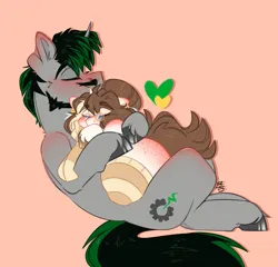 Size: 2600x2500 | Tagged: safe, alternate version, artist:bananasplitedy, derpibooru import, oc, oc:bananasplit, oc:logic loop, unofficial characters only, pony, unicorn, alternate character, beard, blushing, butt blush, butt freckles, clothes, commission, cuddling, ear blush, facial hair, freckles, glasses, heart, horn, hug, image, moustache, png, scarf, sitting on lap, sketch, sleeping, smiling, socks, striped scarf, striped socks, unicorn oc, ych result