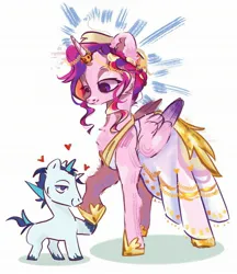 Size: 1862x2160 | Tagged: safe, artist:colorbrush, derpibooru import, princess cadance, shining armor, alicorn, pony, unicorn, duo, g4, horn, image, jpeg, meme, simple background, the bride and the ugly ass groom, white background