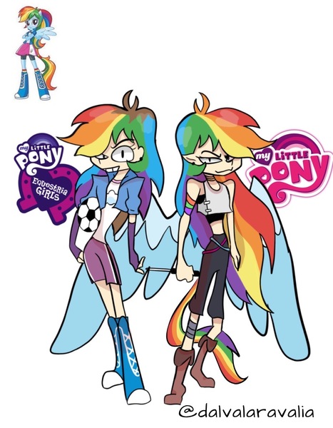 Size: 965x1240 | Tagged: safe, artist:aravaliadatlia, derpibooru import, rainbow dash, human, equestria girls, alternate hairstyle, bandage, belt, boots, choker, clothes, cute, dashabetes, ear piercing, earring, elf ears, evening gloves, female, fingerless elbow gloves, fingerless gloves, g4, gloves, grin, humanized, image, jewelry, jpeg, knife, long gloves, midriff, natural hair color, piercing, shoes, shorts, simple background, smiling, solo, sports bra, sports shorts, tail, tailed humanization, tanktop, white background, winged humanization, wings