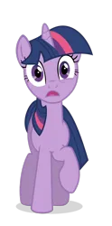 Size: 1600x3233 | Tagged: safe, artist:stricer555, derpibooru import, twilight sparkle, pony, unicorn, female, g4, image, mare, open mouth, png, raised hoof, simple background, solo, transparent background, unicorn twilight, vector