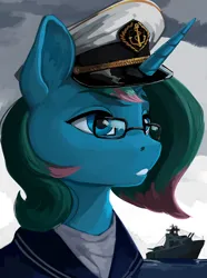 Size: 536x721 | Tagged: safe, artist:kelkessel, derpibooru import, oc, oc:azure bliss, unofficial characters only, pony, unicorn, equestria at war mod, bust, horn, image, png, portrait