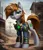 Size: 1097x1280 | Tagged: safe, machine learning generated, prompter:midnightdashie, oc, oc:littlepip, pony, unicorn, fallout equestria, female, horn, image, jpeg, looking at you, pipbuck, smiling, smirk, solo, solo female