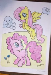 Size: 646x963 | Tagged: safe, artist:lullapiies, derpibooru import, fluttershy, pony, coloring page, flying, image, jpeg, traditional art