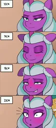 Size: 600x1359 | Tagged: suggestive, derpibooru import, hitch trailblazer, alicorn, earth pony, g5, blushing, duo, hitch big dick, image, male and female, opaline arcana, pleasure, png, surprised