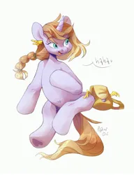 Size: 2300x3000 | Tagged: safe, artist:radmira_lamp, derpibooru import, oc, unofficial characters only, pony, unicorn, female, horn, image, jpeg, simple background, solo, unicorn oc, white background