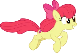 Size: 4358x3000 | Tagged: safe, artist:cloudy glow, derpibooru import, apple bloom, earth pony, .ai available, apple bloom's bow, bow, female, g4, hair bow, image, older, older apple bloom, png, running, simple background, transparent background, vector