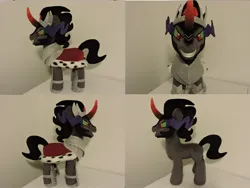 Size: 1597x1199 | Tagged: safe, artist:little-broy-peep, derpibooru import, king sombra, pony, image, irl, jpeg, photo, plushie, solo