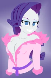 Size: 3321x5060 | Tagged: suggestive, artist:egor418, derpibooru import, rarity, human, equestria girls, absolute cleavage, bathrobe, bedroom eyes, braless, breasts, busty rarity, cleavage, clothes, female, g4, gradient background, grin, high res, image, imminent sex, lineless, looking at you, no pupils, no underwear, open clothes, png, rarity's bathrobe, robe, sexy, smiling, solo, solo female, stupid sexy rarity