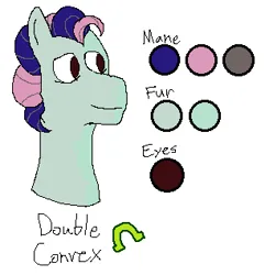 Size: 306x317 | Tagged: safe, artist:nukepony360, derpibooru import, oc, oc:double convex, unofficial characters only, earth pony, pony, bust, image, male, png, portrait, simple background, solo, stallion