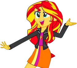 Size: 2825x2520 | Tagged: safe, derpibooru import, edit, edited screencap, editor:homersimpson1983, screencap, sunset shimmer, human, equestria girls, background removed, clothes, female, g4, image, my little pony equestria girls, not a vector, png