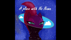 Size: 1920x1080 | Tagged: source needed, safe, ai content, derpibooru import, machine learning assisted, tempest shadow, unicorn, friendship is magic, album cover, animated, background, cloud, digital, g4, hasbro, horn, image, music, musical, singing, solo, song, space, stars, text, webm