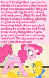 Size: 1600x2523 | Tagged: safe, artist:snowflakepone, derpibooru import, edit, edited screencap, screencap, pinkie pie, oc, oc:snowflake, pony, crying, female, filly, foal, image, phobia, png, scared, trauma