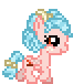 Size: 66x76 | Tagged: safe, artist:rosie-eclairs, derpibooru import, cozy glow, pegasus, pony, animated, desktop ponies, digital art, female, filly, foal, g4, gif, image, pixel art, simple background, solo, sprite, transparent background, trotting