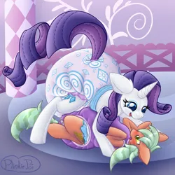 Size: 2000x2000 | Tagged: suggestive, artist:plinkie_poi, derpibooru import, rarity, oc, oc:peppermint lime, pony, carousel boutique, diaper, diaper fetish, fetish, image, life size, onesie, plushie, png, poofy diaper