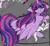 Size: 688x627 | Tagged: safe, artist:momma-fleur, derpibooru import, sweetie belle, twilight sparkle, twilight sparkle (alicorn), alicorn, unicorn, cuddling, cute, g4, horn, image, obtrusive watermark, png, sleeping, sleepy, twiabetes, unfinished art, watermark, wip