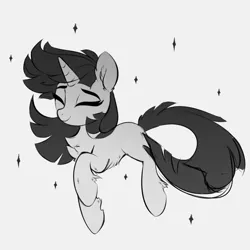 Size: 1362x1362 | Tagged: safe, artist:aureai-sketches, derpibooru import, twilight sparkle, pony, unicorn, black and white, chest fluff, ear fluff, female, fetlock tuft, g4, grayscale, image, mare, monochrome, png, simple background, solo, unicorn twilight, white background