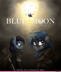 Size: 1024x1196 | Tagged: safe, artist:whitepone, derpibooru import, oc, oc:homage, pony, unicorn, comic:blue moon, fallout equestria, horn, image, jpeg