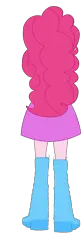 Size: 597x1767 | Tagged: safe, artist:qbert2kcat, derpibooru import, pinkie pie, human, equestria girls, boots, clothes, g4, high heel boots, image, jacket, png, rear view, shirt, shoes, simple background, skirt, transparent background, vest