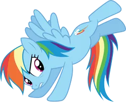 Size: 3702x3000 | Tagged: safe, alternate version, artist:cloudy glow, derpibooru import, rainbow dash, pegasus, .ai available, female, g4, image, kicking, png, simple background, transparent background, vector