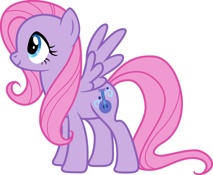 Size: 2862x2358 | Tagged: safe, artist:lizzmcclin, derpibooru import, sweetsong, pegasus, pony, g3, female, g4, image, mare, not fluttershy, png, recolor, simple background, solo, transparent background, vector