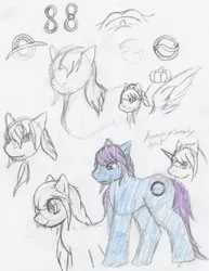 Size: 735x950 | Tagged: safe, artist:lunarlight-prism, derpibooru import, oc, oc:harmony spirit, unofficial characters only, earth pony, pegasus, pony, unicorn, horn, image, jpeg, male, simple background, solo, traditional art, white background