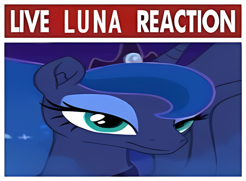 Size: 1280x944 | Tagged: safe, artist:sillyfillechka, artist:tiarawhy, derpibooru import, edit, princess luna, alicorn, pony, g4, image, live tucker reaction, luna is not amused, meme, png, pony waifu sim, reaction image, solo, text, unamused