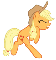Size: 804x862 | Tagged: safe, artist:benpictures1, ponerpics import, ponybooru import, applejack, earth pony, pony, power ponies (episode), applejack's hat, clothes, cowboy hat, cute, eyes closed, female, gritted teeth, hat, image, jackabetes, mare, png, simple background, solo, transparent background, vector