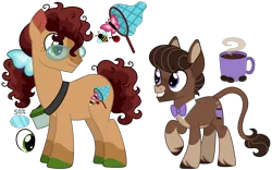 Size: 4776x2982 | Tagged: safe, artist:strawberry-spritz, derpibooru import, oc, unofficial characters only, earth pony, hybrid, mule, pony, glasses, image, male, offspring, parent:doctor whooves, parent:octavia melody, parent:roseluck, parents:doctavia, parents:doctorrose, png, simple background, stallion, transparent background