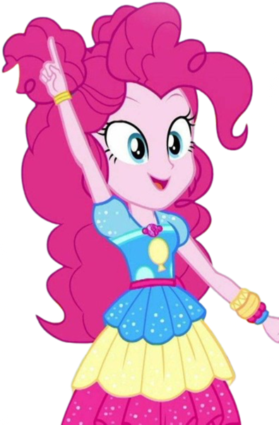 Size: 1660x2520 | Tagged: safe, artist:mrtoonlover83, derpibooru import, edit, edited screencap, screencap, pinkie pie, human, equestria girls, 2d, equestria girls specials, female, g4, geode of sugar bombs, golden oaks library, hair bun, image, library, magical geodes, my little pony equestria girls: sunset's backstage pass, not a vector, open mouth, open smile, png, pointing, simple background, smiling, solo, transparent background, wrist cuffs